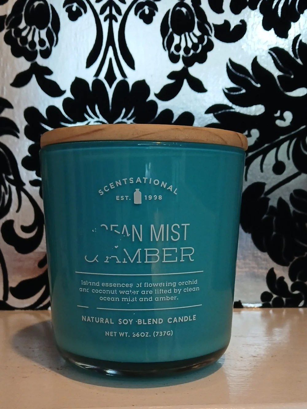 Ocean Mist & Amber 3 Wick Soy Blend Candle